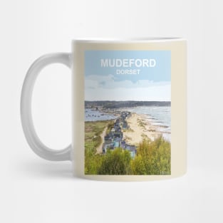 Mudeford Dorset. Christchurch. Travel poster. Gift. Mug